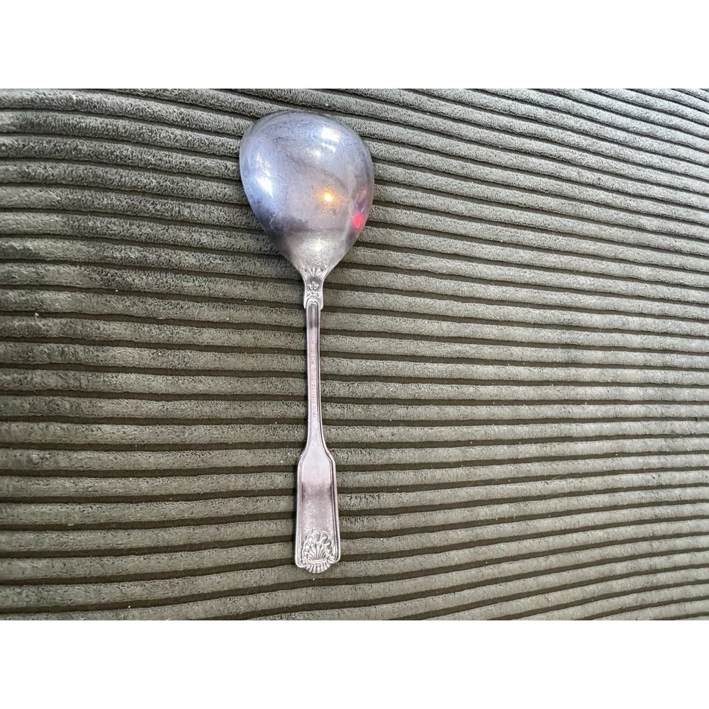 Revere Ware Stainless‎ Korea Serving Spoon Ornate Handle Shell Design